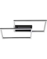 Brilliant Plafondlamp Jorvic zwart 60cm 4004353463006