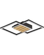 Brilliant Plafondlamp Kaleo hout 38cm 4004353458576