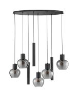 Brilliant Hanglamp Ligari rookglas 126cm 4004353461309