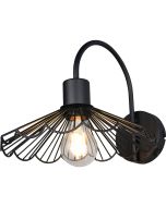 Trio  Wandlamp Margarita zwart 25cm 4017807661736