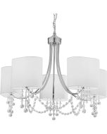 Searchlight Kroonluchter Nina wit 64cm 5013874412171