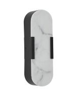 Searchlight Wandlamp Opaline zwart 35cm 5053423300740