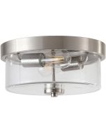 Searchlight Plafondlamp Preston staal 33cm 5053423309453