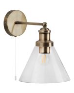 Searchlight Wandlamp Pyramid brons 25cm 5053423125695