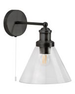 Searchlight Wandlamp Pyramid zwart 25cm 5053423125701