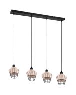 Trio  Hanglamp Bork rotan 95cm 4017807556179
