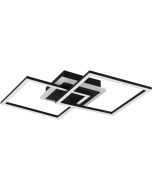 Trio  Plafondlamp Venida zwart 58cm 4017807445084