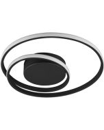 Trio  Plafonniere Zibal zwart 39cm 4017807442137