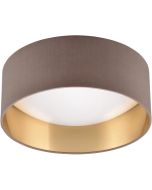 Trio  Plafonniere Locarno taupe 30cm 4017807574388