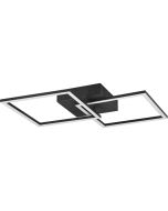 Trio  Plafondlamp Trail zwart 45cm 4017807577112