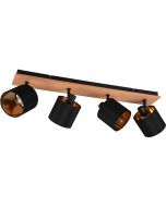 Trio  Spot Tommy zwart-goud 72cm 4017807542608