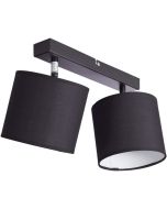 Brilliant Plafondlamp Sandra zwart 35cm 4004353169748