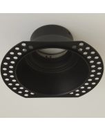 Searchlight Inbouwspot Slim Trimless IP65 zwart ZM90 D100mm 5053423317533