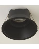 Searchlight Inbouwspot Slim Trim zwart ZM90 D100mm 5053423317502