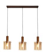 Searchlight Hanglamp Zweden mokka 101cm 5053423303802