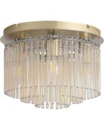 Searchlight Plafondlamp Swizzle goud 32cm 5053423302560