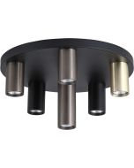 Searchlight Plafondlamp Tubes zwart 40cm 5053423301662