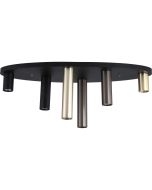 Searchlight Plafondlamp Tubes zwart 80cm 5053423301679