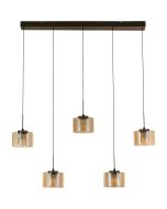 Searchlight Hanglamp Tumblers champagne 131cm 5053423324937