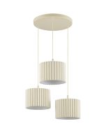 Brilliant Hanglamp Velin beige 61cm 4004353476822