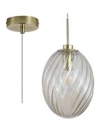 Searchlight Hanglamp Whirl champagne 16cm 5053423299518