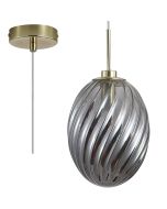 Searchlight Hanglamp Whirl rookglas 16cm 5053423301853