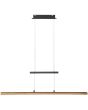 Elobra Hanglamp Panama zwart-eik 100cm 4019698141298