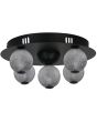 Searchlight Plafonniere Asteroid zwart 33cm 5053423273419