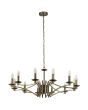 Searchlight Kroonluchter Ascot brons 88cm 5053423174167