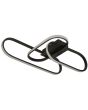 Searchlight Plafondlamp Clip zwart 65cm 5053423227405