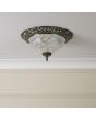 Searchlight Plafondlamp Derby brons 33cm 5013874190451