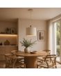 Brilliant Hanglamp Arlo beige 35cm 4004353477089