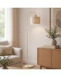 Brilliant Vloerlamp Arlo beige 160cm 4004353477072