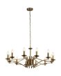 Searchlight Kroonluchter Ascot brons 88cm 5053423174167