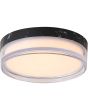 Searchlight Plafondlamp Button zwart 23cm 5053423330167