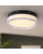 Searchlight Plafondlamp Button zwart 23cm 5053423330167