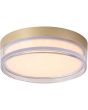 Searchlight Plafondlamp Button goud 23cm 5053423330174