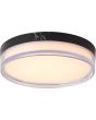 Searchlight Plafondlamp Button zwart 30cm 5053423330136