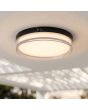 Searchlight Plafondlamp Button zwart 30cm 5053423330136
