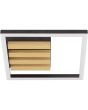 Brilliant Plafondlamp Calma hout 28cm 4004353463082