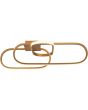 Searchlight Plafondlamp Clip goud 65cm 5053423227412