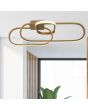 Searchlight Plafondlamp Clip goud 65cm 5053423227412