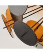 Searchlight Plafondlamp Discus zwart 52cm 5053423154879