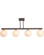 Searchlight Plafondlamp Frosty brons 72cm 5053423326641