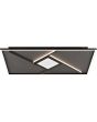 Brilliant Plafondlamp Hardy zwart 71cm 4004353463112