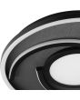 Brilliant Plafondlamp Hardy zwart 39cm 4004353463129