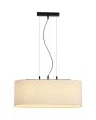 Searchlight Hanglamp Hessian linnen 60cm 5053423297316