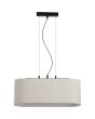 Searchlight Hanglamp Hessian linnen 60cm 5053423297316