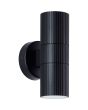 Brilliant Wandlamp Keola zwart 18cm 4004353454011