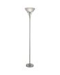 Searchlight Uplighter Linea staal 179cm 5013874272775